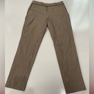 Banana Republic Black and Tan Sloan skinny fit ankle. Houndstooth pants size 4